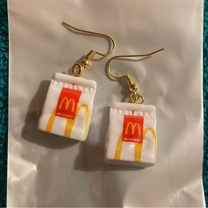 Mac D’s.  Lol.   These are great!!! McDonald’s bag earrings.